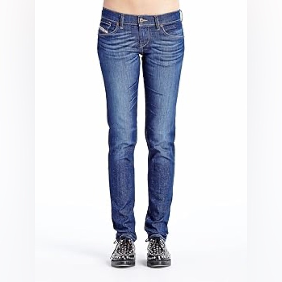 Diesel Denim - DIESEL Vintage Y2K Getlegg 8880J Wash Distressed Stretch Slim Skinny Jeans Sz 27